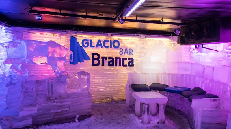 Exhibición interactiva en el Glaciarium, El Calafate